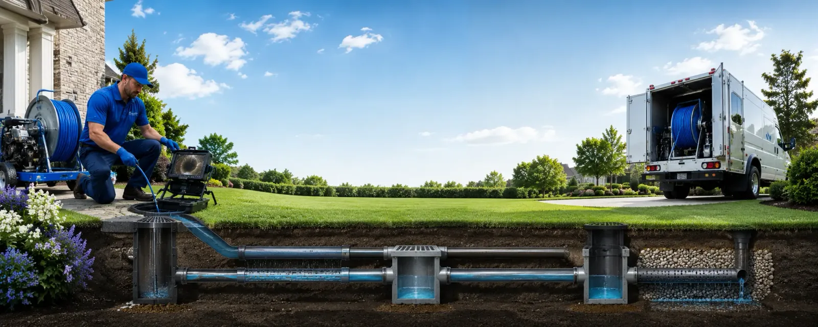 Outdoor drain cleaning information for Rockford, MI