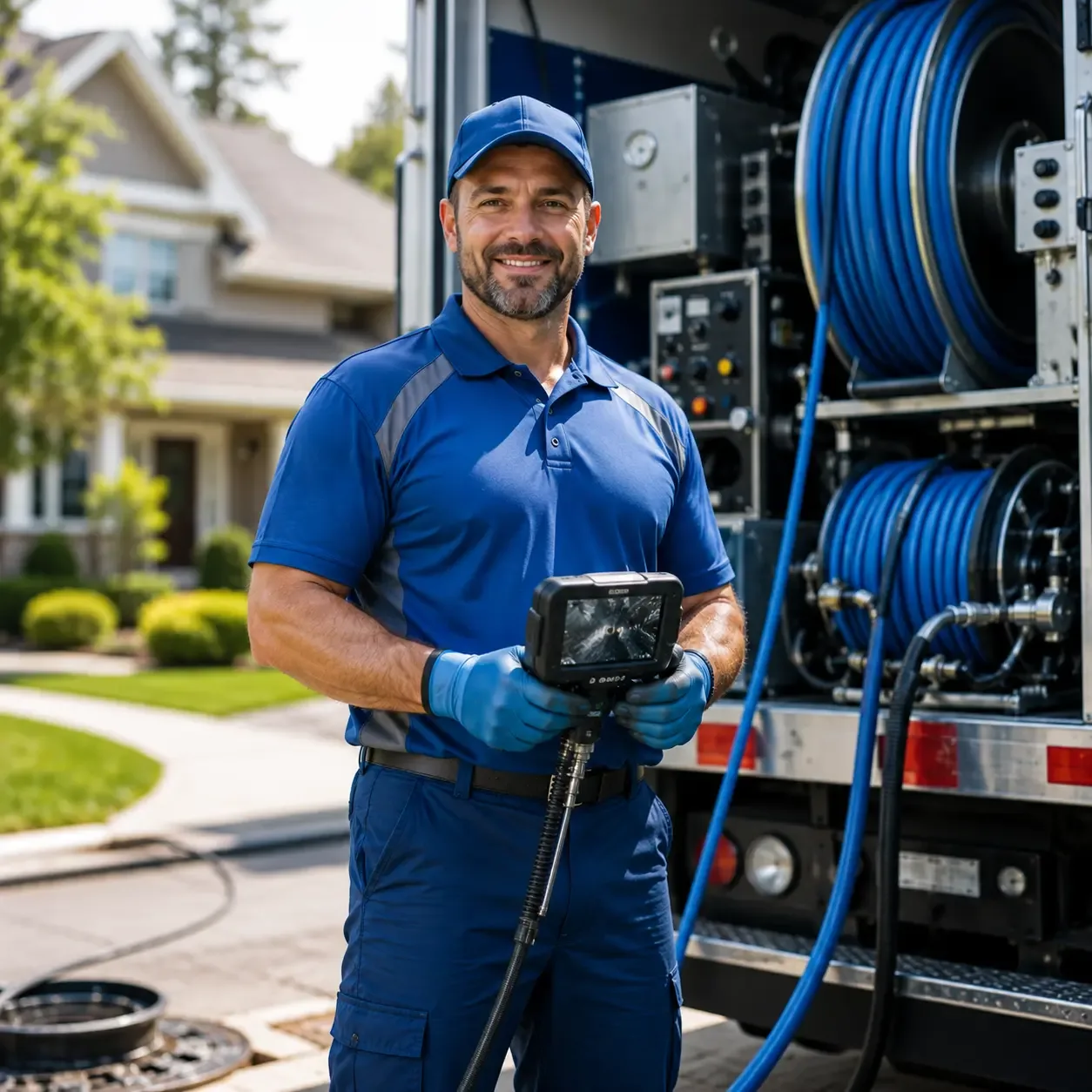 Local outdoor drain cleaning specialists in Rockford, MI